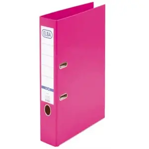 Ring binder Elba Smart 50 mm for A4, polypropylene, pink, 285×318 mm