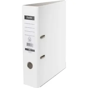 Ring binder Bantex lever-arch A4 80 mm white HAME0848