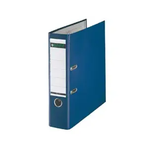 Lever arch file LEITZ Plastic PP A4 80 mm dark blue, 285×318 mm