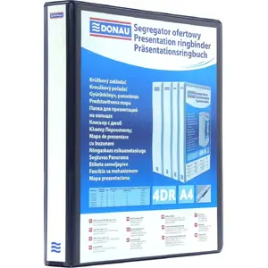 Ring Binder Donau 4-ring A4 30 mm black – Donau 2788304PL-01
