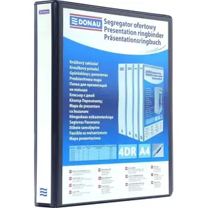 Binder Staples 4-ring A4 100 mm black DON256