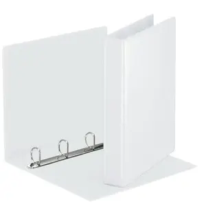 Ring binder ESSELTE Panorama A4 4-ring, 30 mm spine, white, plastic
