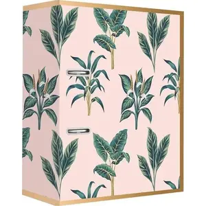 Ring Binder INTERDRUK Segregator A4/75K Satin Gold Leaves — A4, 75 mm spine
