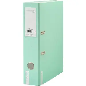 Ring binder Bee-bee A4/2R 8 cm with lever mechanism, green embossed