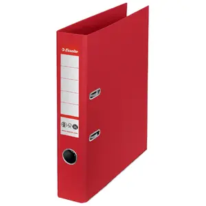 Lever arch file ESSELTE No.1 — A4 recycled carton, 52 mm spine, 290×318 mm
