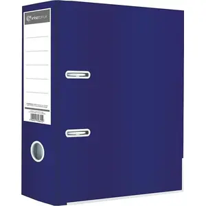 Ring Binder INTERDRUK A4, 75 mm spine, dark blue glossy