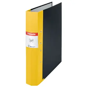 Ring binder ESSELTE 68214 A4, cardboard, 60 mm spine, yellow
