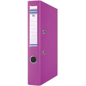 Ring Binder Donau lever-arch A4 50 mm pink, model 3950001PL-30