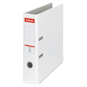 Lever arch file ESSELTE 11250 N, A4, grey, 75 mm spine, 30% recycled PP foil, plastic