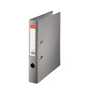 Lever arch file ESSELTE Essentials A4 PP, 52 mm spine, grey, 30% pre-consumer recycled foil