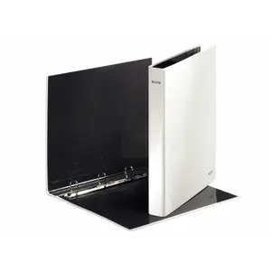 Ringbinder LEITZ WOW Laminated A4+ 4 rings 25 mm white carton