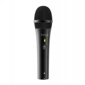 Dynamic Vocal Microphone Fifine Tank 2 — handheld cardioid live/studio mic (black)