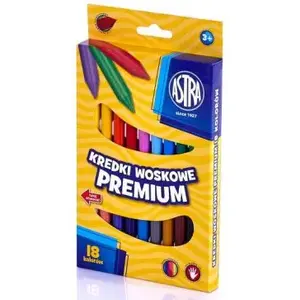 Wax Crayons Astra Jumbo Vision — 18 colors, thick jumbo sticks