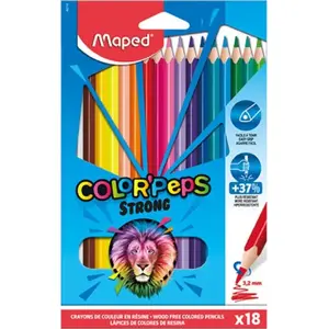 Colored pencils Maped Colorpeps Strong triangular 18 colors