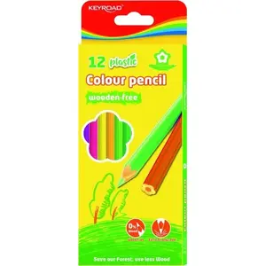 Colored pencils Keyroad KR972399 — 12 pieces in display box, assorted colors