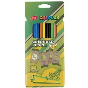 Colored Pencil Set SPOKEY Easy 12 Colors Triangular Plastic Barrel (12 pcs)