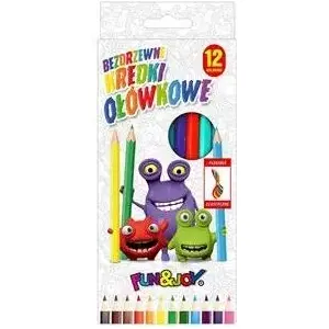 Colored plastic crayons Titanum Fun&Joy 12 colors TITA0143