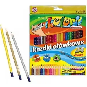 Colored Pencil Set Penmate Kolori — 24 Colors, Wooden Lead Pencils