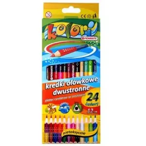 Colored pencil set Penmate Kolori — 24 colors, wooden, pencil crayons