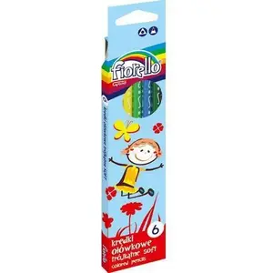 Colored pencil set Grand — 6 colors, triangular, extra-soft cores