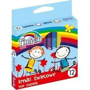Vaska krītiņi Grand Fiorello — 12 krāsas, vaska krītiņi zīmēšanai