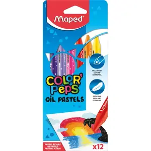 Colored Pencils Maped Colour'Peps 12 pcs — assorted writing colours, hanging box