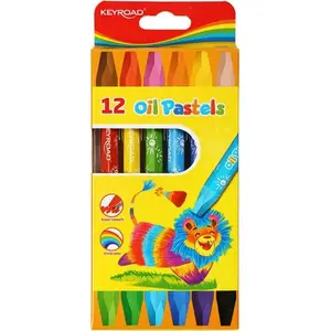 Colored Oil Pastels Keyroad PASTELE OLEJOWE 12 pcs – Keyroad KR971353