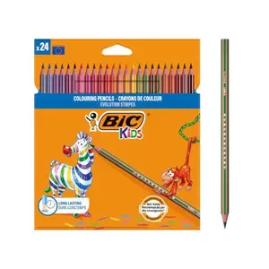 Цветные карандаши BIC 24 шт, набор 24 цвета, рекомендуется до 5 лет