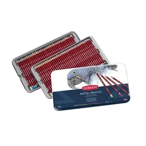 Colour pencil set Derwent 32996 — Pastel pencils, 72 pcs, multicolour, metal case
