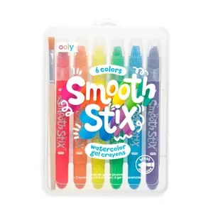 Kolorowe Baloniki OOLY Smooth Stix set of 6 multicolour writing sticks — green, light blue, orange, red, violet, yellow