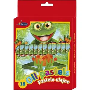 Oil Pastels Beniamin 18 colors — pack of 18 oil-based pastel sticks