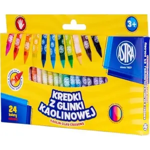 Colored Clay Pencils Astra TARGI AE518AST — 24 Colors, Kaolin Clay Core