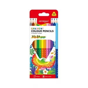 Colored Gradient Pencil Set Keyroad — 12 pencils, gradient color range