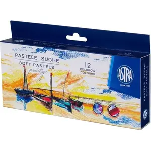 Colored Pastels Astra prestige — Astra, 12 colors, dry pastel sticks