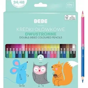 Divpusēji krītiņi Bebe Olo — komplekts 48 krāsas, izturīgi divpusēji krītiņi