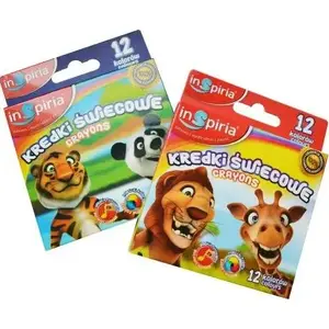 Crayons SCHEMAT INSPIRIA 12 colors — wax crayons set, model AB200SCH