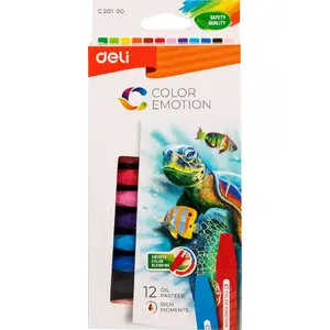 Oil Pastels Deli C20100 — DEli 12 colors set