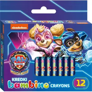 Krāsainie zīmuļi MAJEWSKI Bambino 12 krāsas Paw Patrol — komplekts 12 zīmuļu