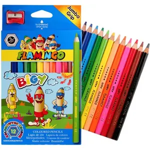 Colored pencils Titanum KREDKI 12 pcs jumbo hexagonal