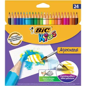 Набор цветных карандашей BIC Aquacouleur Multi — 24 шт., разноцветные