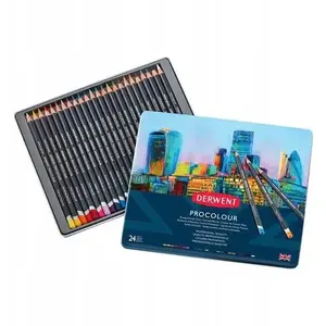 Colored pencil set Derwent Procolour 24 pieces metal tin