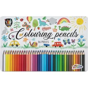 Colored pencil set Free & Easy — 36 pencils in metal tin