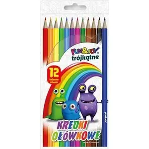 Colored pencils Titanum Fun&Joy triangular 12 colors