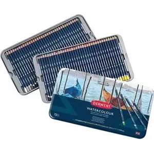 Watercolour Pencils Derwent 72-piece tin set — Derwent