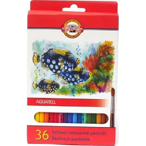 Watercolor Pencils KOH-I-NOOR 3719/K, set of 36 colors (MPN 378015)