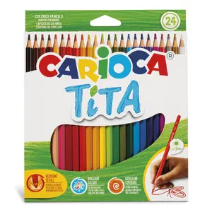 Marker pens Carioca Tita Multi 24 pcs — synthetic resin, assorted writing colours, Italy