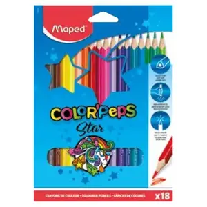 Colored pencils Maped 18 pcs — Maped 183218, hanging box, for children