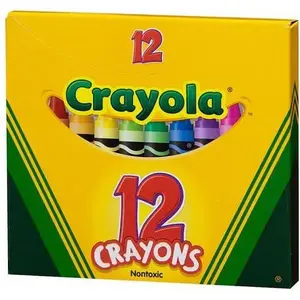 Crayola wax crayons pack 12 pcs model 0012