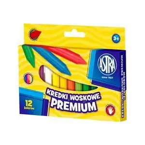 Wax Crayons Astra Jumbo Vision — 12 colors, thick jumbo size (136818)