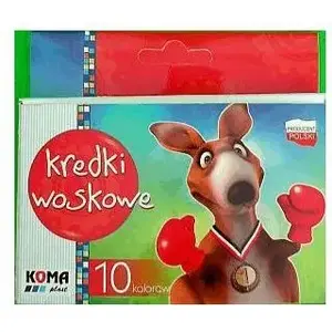 Crayons KOMA-PLAST set of 10 wax colors